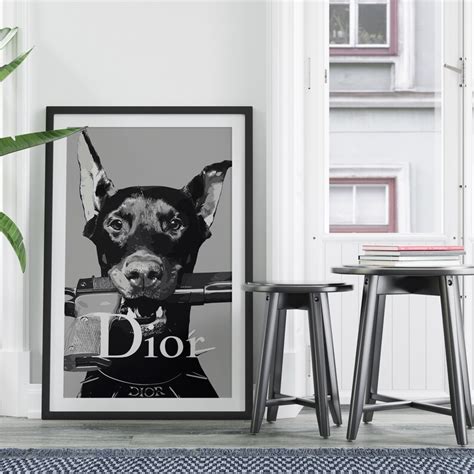 poster doberman dior|Dior Doberman – Canvas District.